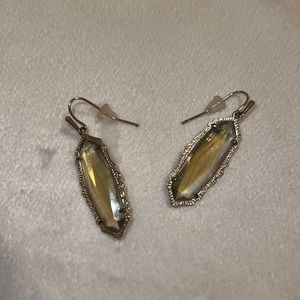 Kendra Scott Gold Dichroic Earrings